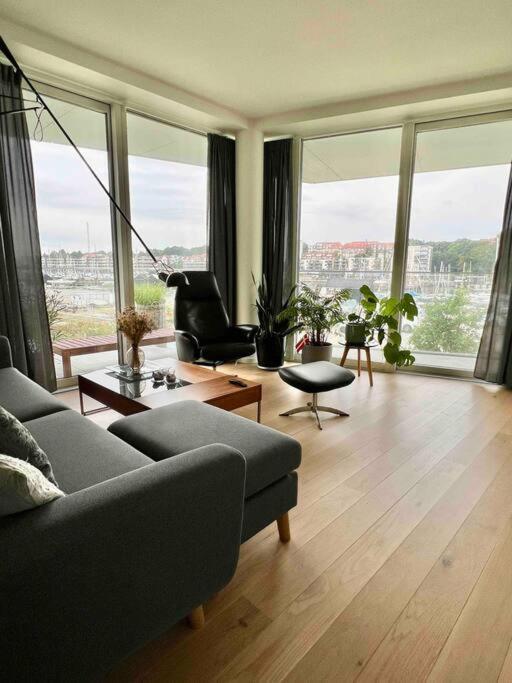 Апартаменты Bo Med Stil Og Udsigt Til Aarhus Lystbadehavn Экстерьер фото